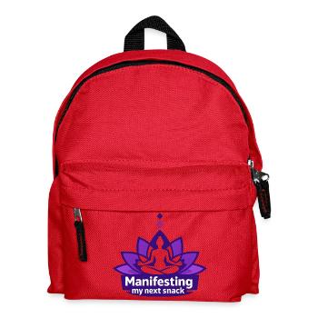 Manifestation de mon prochain en-cas - Sac à dos Enfant - rouge - Devant