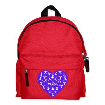 Yoga Pose Love - Yoga Apparel - Kids' Backpack - red - Front