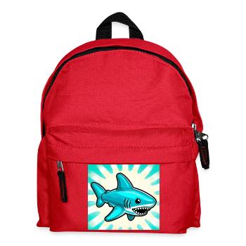 Shark - Kids' Backpack - red - Front