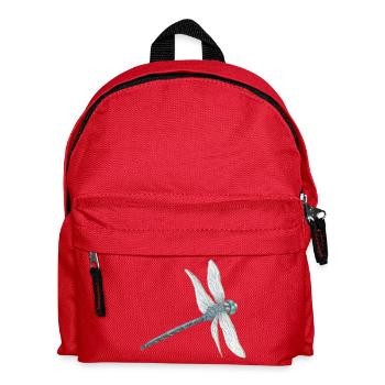 Teal Dragonfly Illustration - Kids' Backpack - red - Front