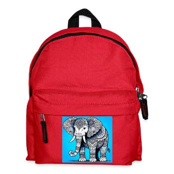 elephant - Kids' Backpack - red - Front