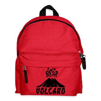 Black Volcano - Kids' Backpack - red - Front