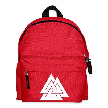 Geometric triangular nesting - Kids' Backpack - red - Front