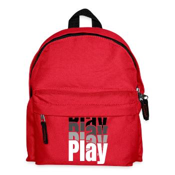 Overlapping Play Typography - Kids' Backpack - red - Front