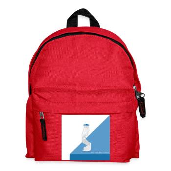 Milk at the limit – Funny bottle moment - Kids' Backpack - red - Front