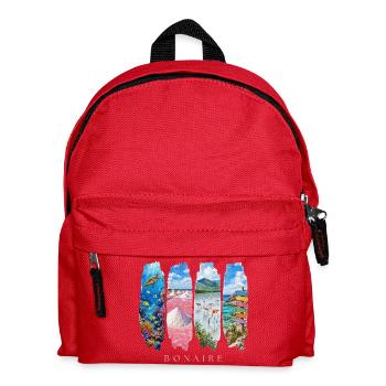 Bonaire Urlaub Travel – Karibik Natur & Riff Motiv - Kinder Rucksack - Rot - Vorne