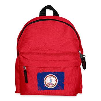 Virginia Vintage Flagge - Kinder Rucksack - Rot - Vorne