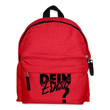 Dein Ernst? Not your Ernst / Nicht dein Ernst - Kinder Rucksack - Rot - Vorne