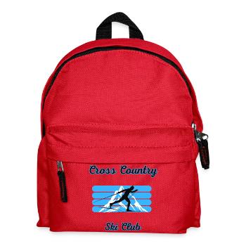 Cross Country Ski Club Sweater, Apres Ski Outfit - Kids' Backpack - red - Front