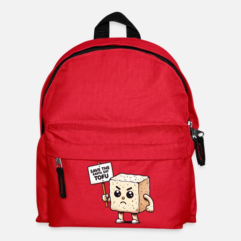 Tofu Erde Verteidiger - Kinder Rucksack - Rot