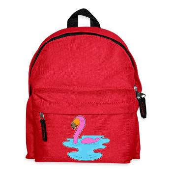 Natation au flamant rose - Sac à dos Enfant - rouge - Devant