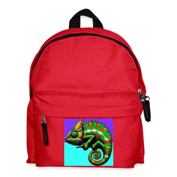 chameleon - Kids' Backpack - red - Front