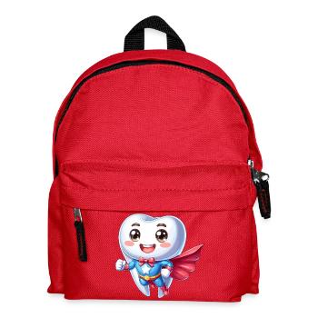 Dentist Superhero Tooth Teeth Hero Brushing Teeth - Kids' Backpack - red - Front