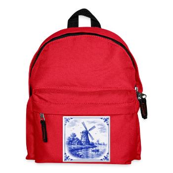 Delft Windmill by the Lake - Kids' Backpack - red - Front