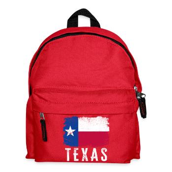 Texas State Flag Distressed Vintage Texas, USA - Kids' Backpack - red - Front