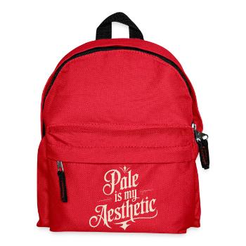 Blass ist meine ästhetische Typografie - Kinder Rucksack - Rot - Vorne