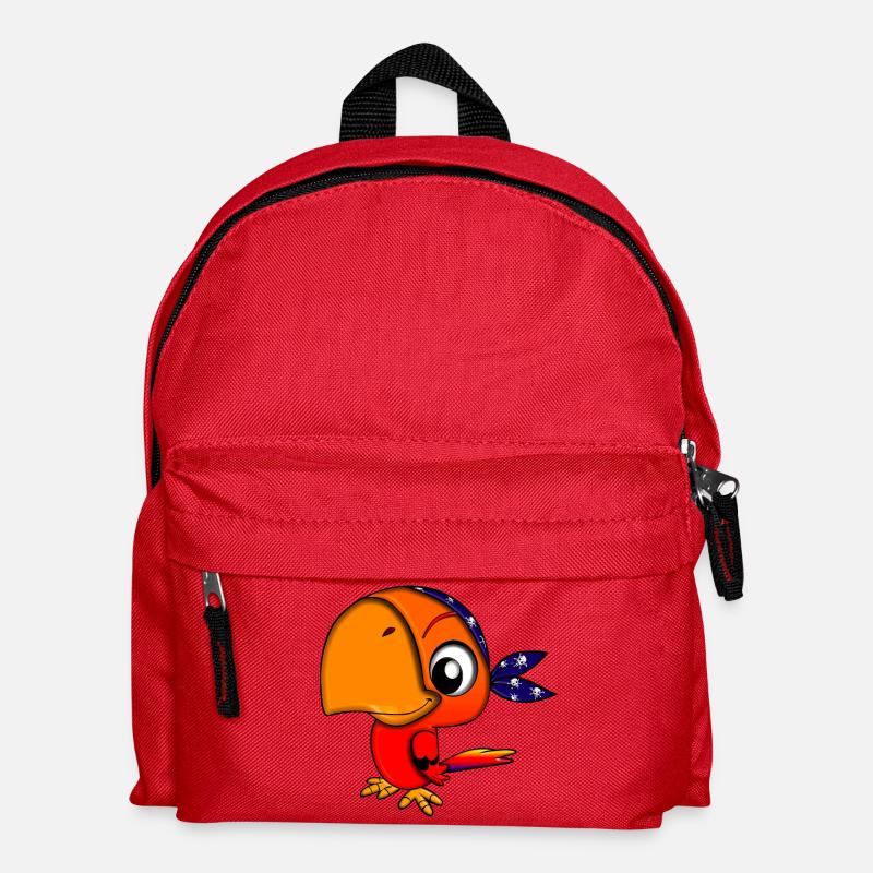 pirate ship boat pirat piratenschiff schiff skull1 - Kinder Rucksack - Rot
