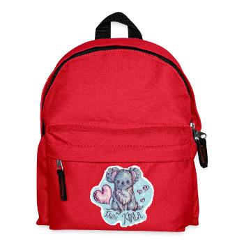 Mein Tier des Jahres - Kinder Rucksack - Rot - Vorne