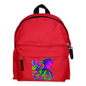 Dragon - Kids' Backpack - red - Front