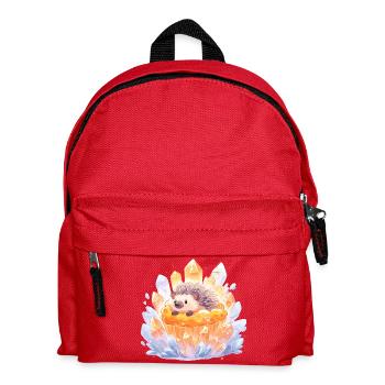 Hérisson en cristal dans un cupcake - Sac à dos Enfant - rouge - Devant