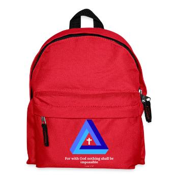 For with God, nothing shall be impossible. Hatch - Kids' Backpack - red - Front