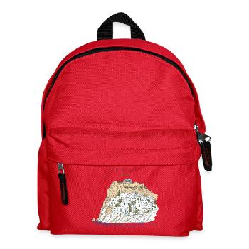Meet Me in Lindos Rhodes Greece Vacation Travel - Kinder Rucksack - Rot - Vorne