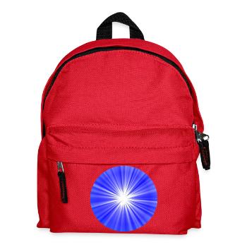 Blauer Sonnenkreis - Kinder Rucksack - Rot - Vorne