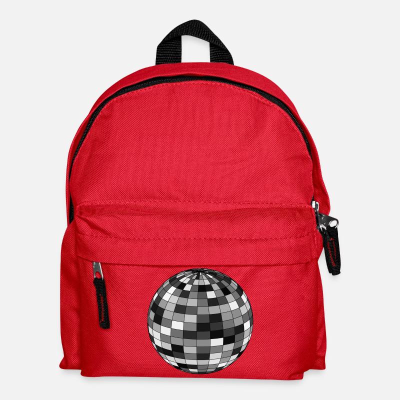 Disco ball - Kids' Backpack - red