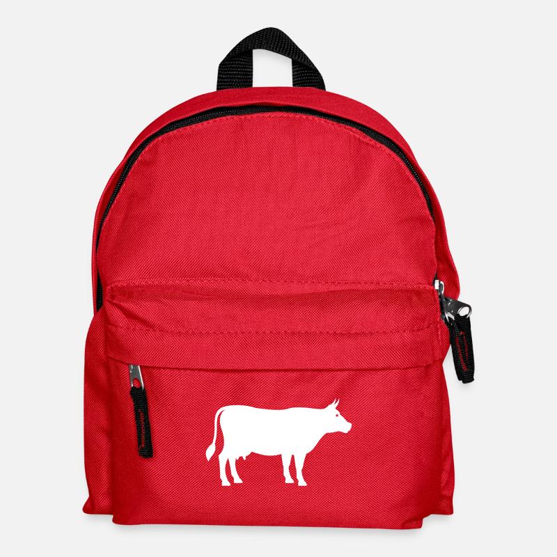kuh - Kinder Rucksack - Rot