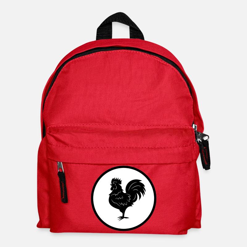 rooster - Kids' Backpack - red