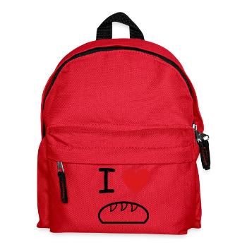J'adore le pain idée cadeau boulanger - Sac à dos Enfant - rouge - Devant