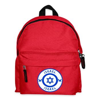 Israël cercle avec pavillon national cadeau - Sac à dos Enfant - rouge - Devant