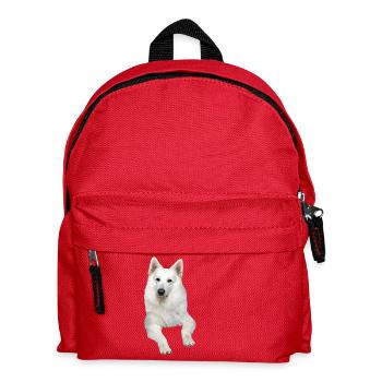 Berger allemand berger allemand blanc chiens suisses - Sac à dos Enfant - rouge - Devant