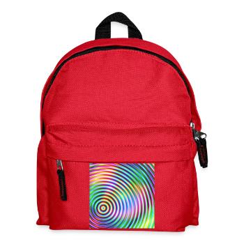 Colored rounds 3d - Kids' Backpack - red - Front