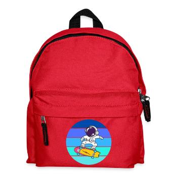 astronaute, space, cosmonaute - Sac à dos Enfant - rouge - Devant