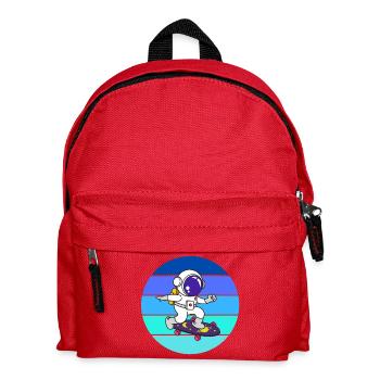 spaceman, astronaute, fusée - Sac à dos Enfant - rouge - Devant