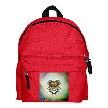 Cœur merveilleux avec des crânes - Sac à dos Enfant - rouge - Devant