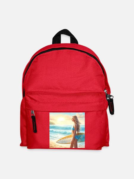 Mädchen Action Surf Point Break 2 - Kinder Rucksack - Rot