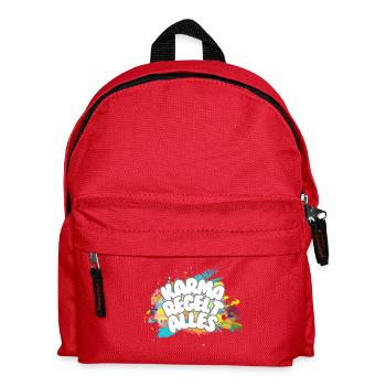 Karma regelt Alles - Kinder Rucksack - Rot - Vorne