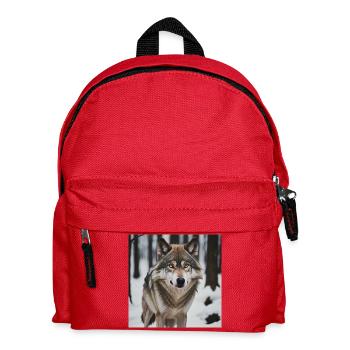 Loup - Sac à dos Enfant - rouge - Devant