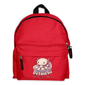 Axolotl Pelmeni wahre Liebe Geschenk - Kinder Rucksack - Rot - Vorne
