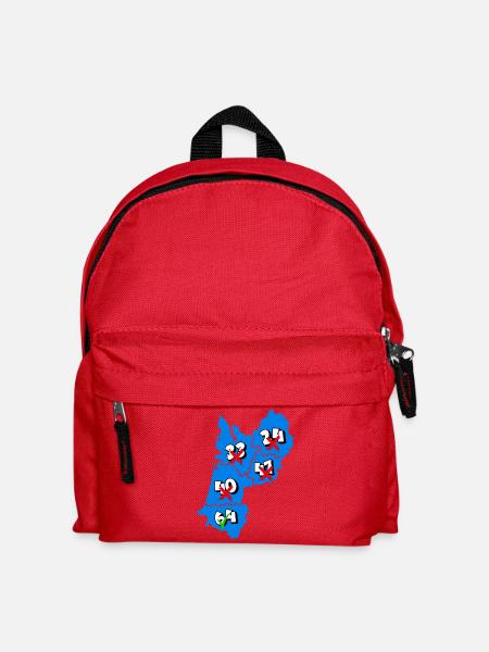 Région aquitaine - Sac à dos Enfant - rouge