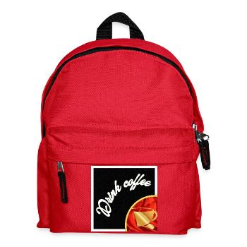 Coffee of the day - Kids' Backpack - red - Front