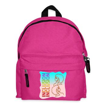INKLUSION VIELFALT LINIENZEICHNUNGEN - Kinder Rucksack - Fuchsia - Vorne
