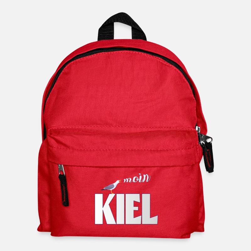 Kiel Möwe & Moin Design - Kinder Rucksack - Rot