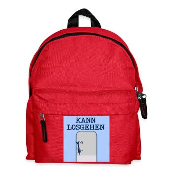 FAHRRAD TOR RADFAHREN - Kinder Rucksack - Rot - Vorne