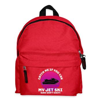 Attrape-moi si tu peux Drôle Jet Ski - Sac à dos Enfant - rouge - Devant