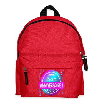 Alles Gute zum Geburtstag - Konfetti - Kinder Rucksack - Rot - Vorne