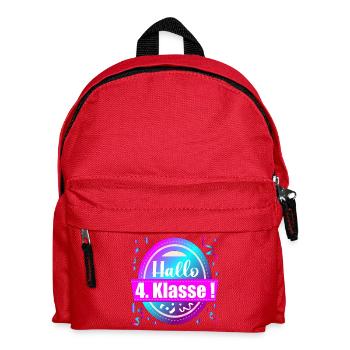 Bonjour, félicitations pour la 4e année – écolier - Sac à dos Enfant - rouge - Devant