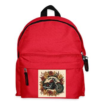 Roue de fleurs d’impression en bloc - Sac à dos Enfant - rouge - Devant